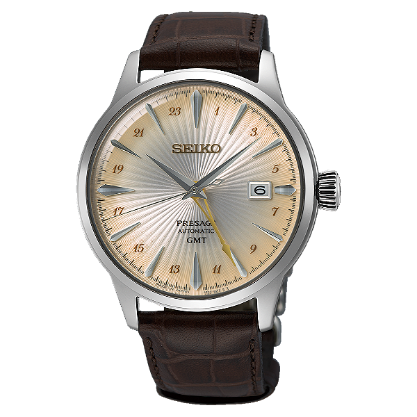 Relógio Seiko Presage Cocktail Time GMT Acacia Automático SSK041J1