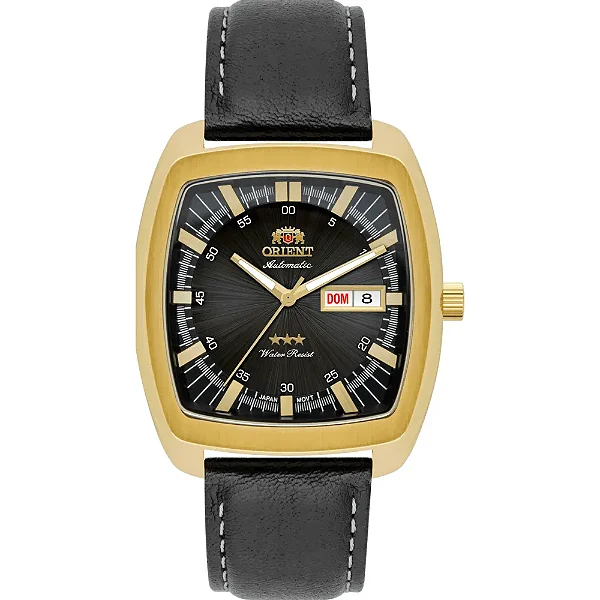 Relógio Orient 3 Estrelas Automático Preto F49GC030 P1PX
