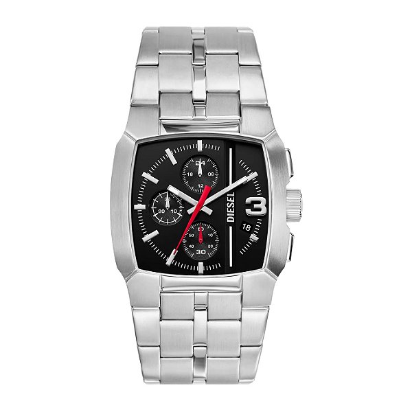 Relógio DIESEL Cronógrafo Masculino Prateado Quadrado DZ4661B1 P2SX