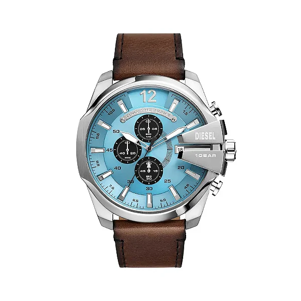 Relógio Diesel Mega Chief Cronógrafo Masculino Azul DZ4657B1 A2NX