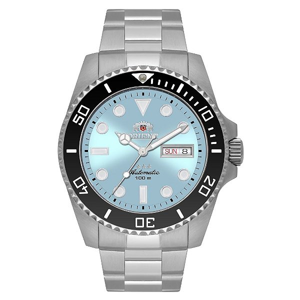 Relógio Orient Automático 3 Estrelas Submariner NH3SS010 A1SX Azul Celeste