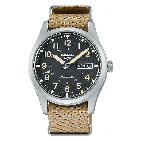 Relógio Seiko 5 Sports Field Automático Preto SRPG35K1