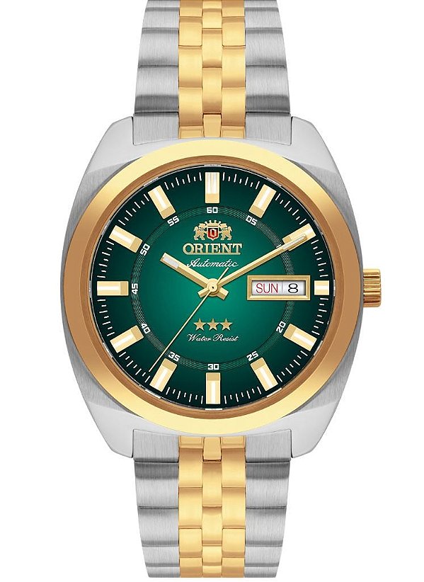 Relógio Orient Heritage Automático 3 Estrelas YN6TT005 E1SK com Vidro de Safira