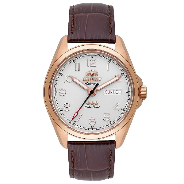 Relógio Orient 3 Estrelas Elegance Automático Branco YN6RC006 S2NX