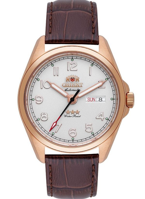 Relógio Orient Elegance Automático 3 Estrelas YN6RC006 S2NX com Vidro de Safira