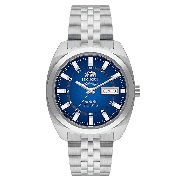 Relógio Orient 3 Estrelas Heritage Automático Azul YN6SS005 D1SX