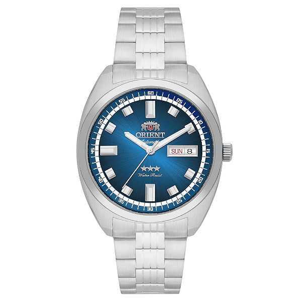 Relógio Orient Automático Heritage 3 Estrelas YN6SS004 D1SX Com vidro de Safira