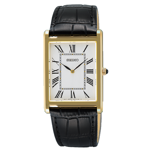Relógio SEIKO Clássico Safira SWR104B1 Tank