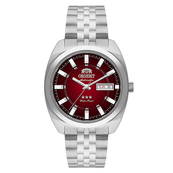 Relógio Orient 3 Estrelas Heritage Automático Vermelho YN6SS005 W1SX