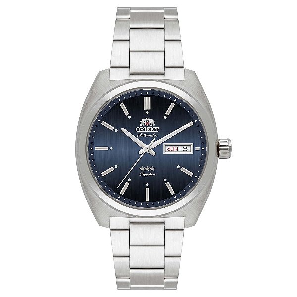 Relógio Orient 3 Estrelas Heritage Automático Azul YN6SS001 D1SX