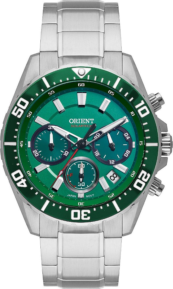 Relógio ORIENT SolarTech Elite Sea Cronógrafo MBSSC288 E1SX
