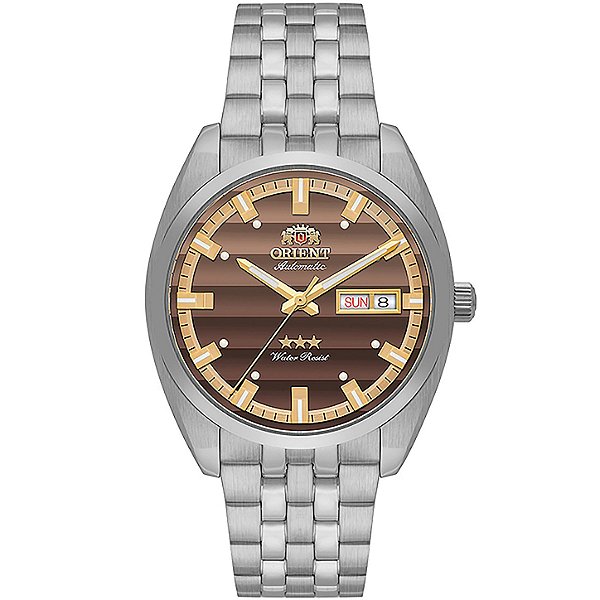 Relógio Orient Automático Heritage 3 Estrelas YN6SS019 N1SX