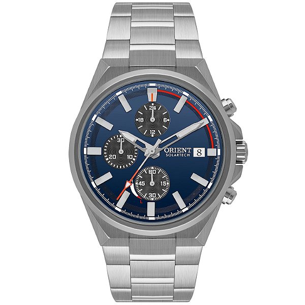 Relógio ORIENT Solartech Cronógrafo MBSSC299 D1SX