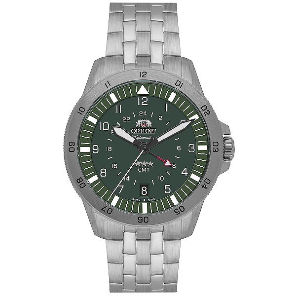 Relógio Orient Automático 3 Estrelas Sport Air GMT NH3SS018 E2SX