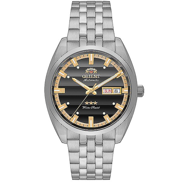 Relógio Orient Heritage 3 Estrelas Automático Cinza YN6SS019 G1SX