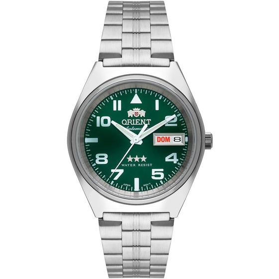 Relógio Orient 3 Estrelas Automático Verde 469SS083NH E2SX