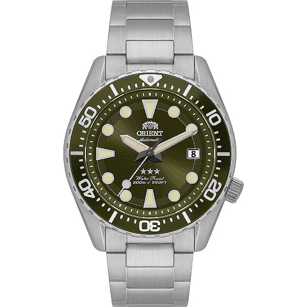 Relógio Orient 3 Estrelas Sport Sea Automático Verde YN6SS011 E1SX