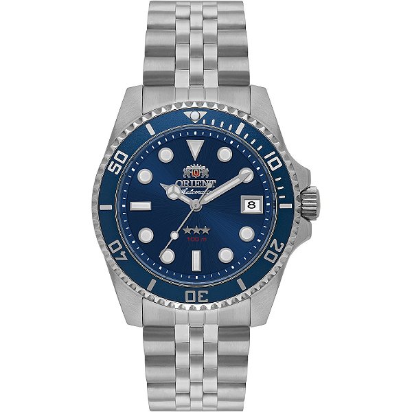 Relógio Orient Submariner 39 Automático Azul YN6SS023 D1SX