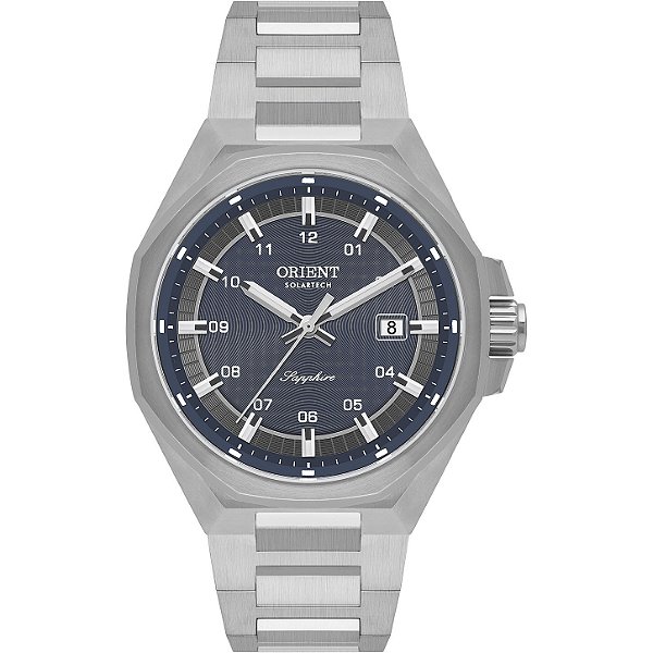 Relógio Orient Solartech Elegance MBSS1516 D2SX Safira 40mm