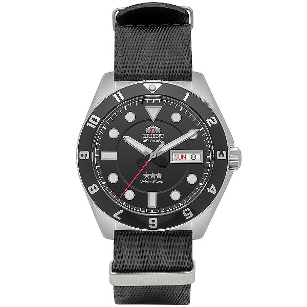 Relógio Orient 3 Estrelas Sport Land Automático Preto YN6SN027 P1PX