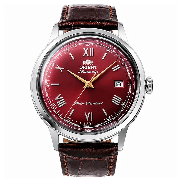 Relógio Orient Bambino Roma Automático Bordô RA-AC0026R30B