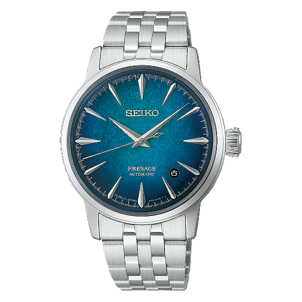 Relógio Seiko Presage Cocktail Time Mint Mist Automático Azul HCB001J1