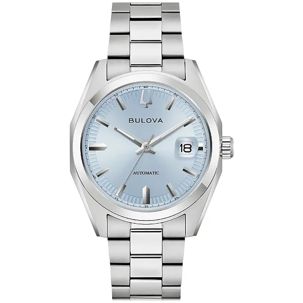Relógio Bulova Surveyor Automático Azul Claro 96B469