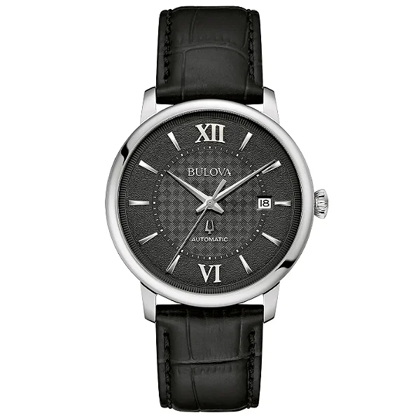 Relógio Bulova Classic Hudson Automático Preto 96B441