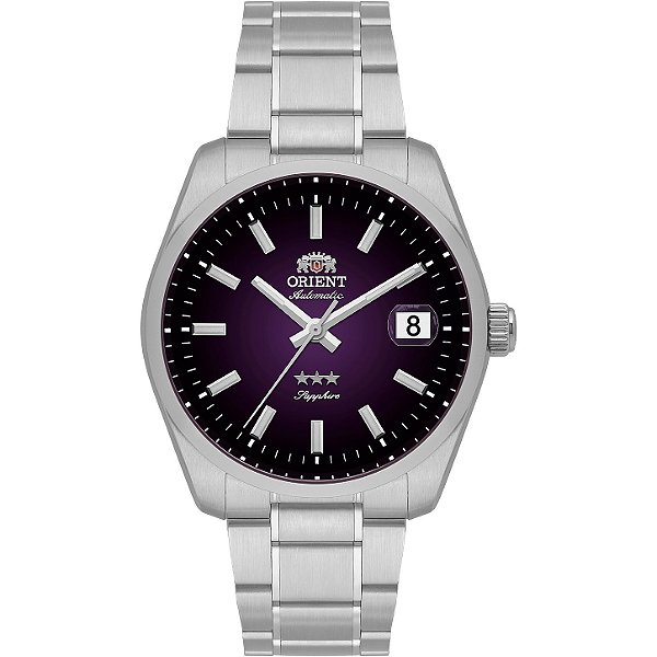 Relógio Orient 3 Estrelas Elegance Automático Roxo YN6SS041 U1SX