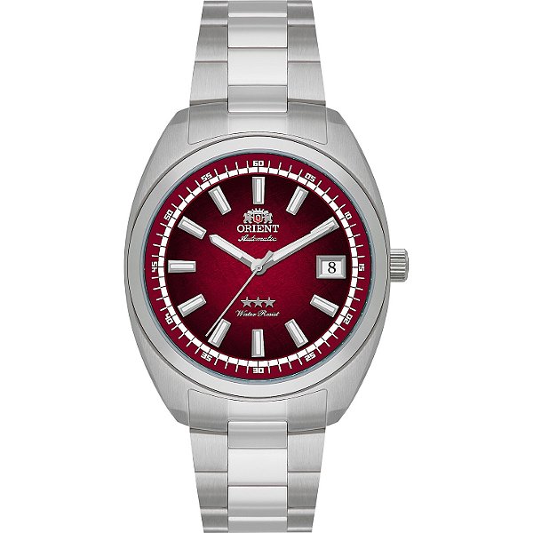 Relógio Orient 3 Estrelas Heritage Automático Bordô YN6SS004A W1SX
