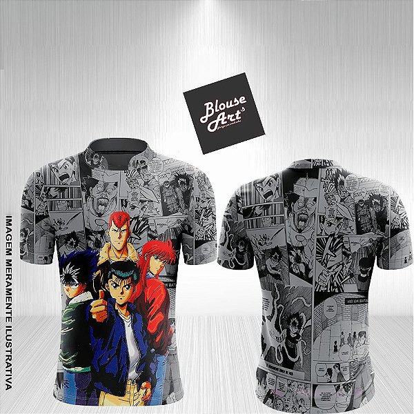 Camiseta Anime Yu Yu Hakusho Kuwabara Hiei Yusuke Gk03 Geek