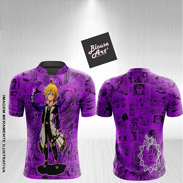 Camisa Gk08 Sete Pecados Capitais Nanatsu Taizai Meliodas