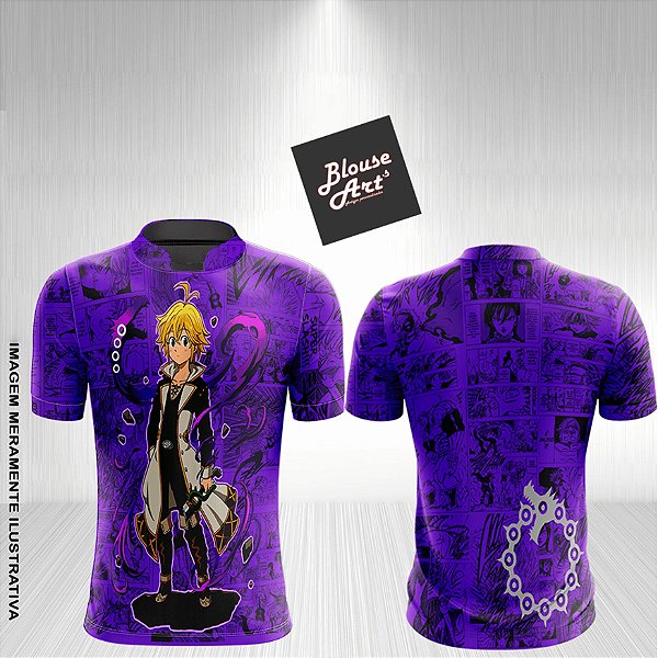 Camisa Geek  Meliodas 7 Pecados Capitais Nanatsu Taizai Gk10