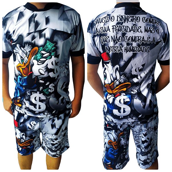 Kit Conjunto Masculino Favela De Quebrada Tio Patinhas QB22