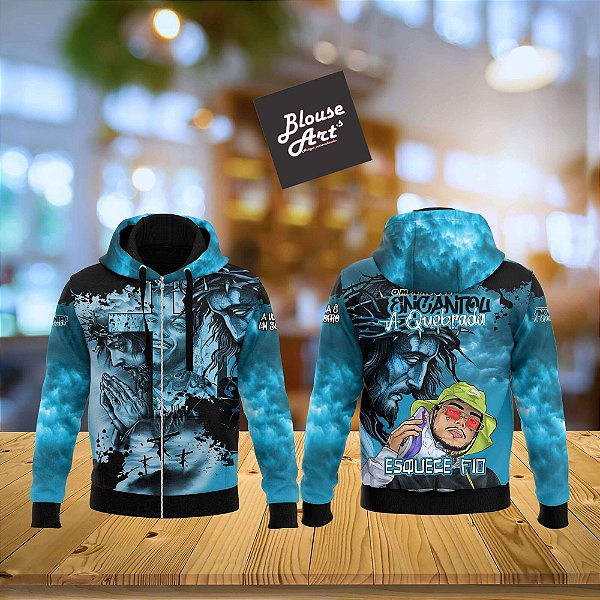 Casaco Blusa Agasalho De Moletom Canguru com Zíper Homenagem MC Kevin