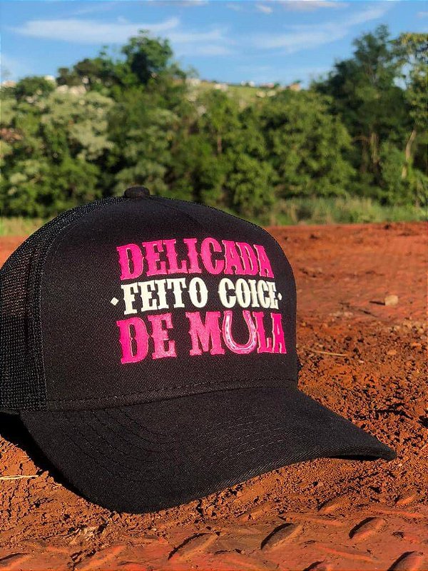Boné Delicada Feito Coice De Mula Agro Agronomia Cowgirl Boiadeira
