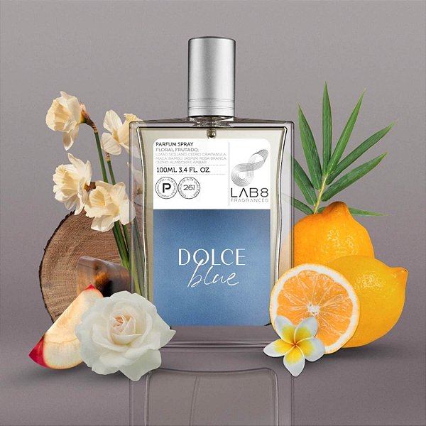 Perfume Feminino Refrescante Lab 8 Dolce Blue 100ml Parfum Lab8