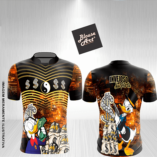 Camisa De Quebrada QB28 Tio Patinhas Favela Invejoso Sai Pra Lá