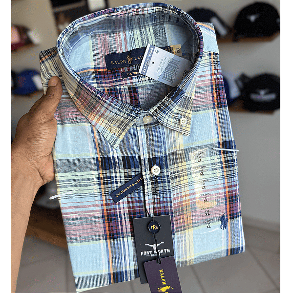 CAMISA POLO RALPH LAUREN MANGA LONGA XADREZ MULTI