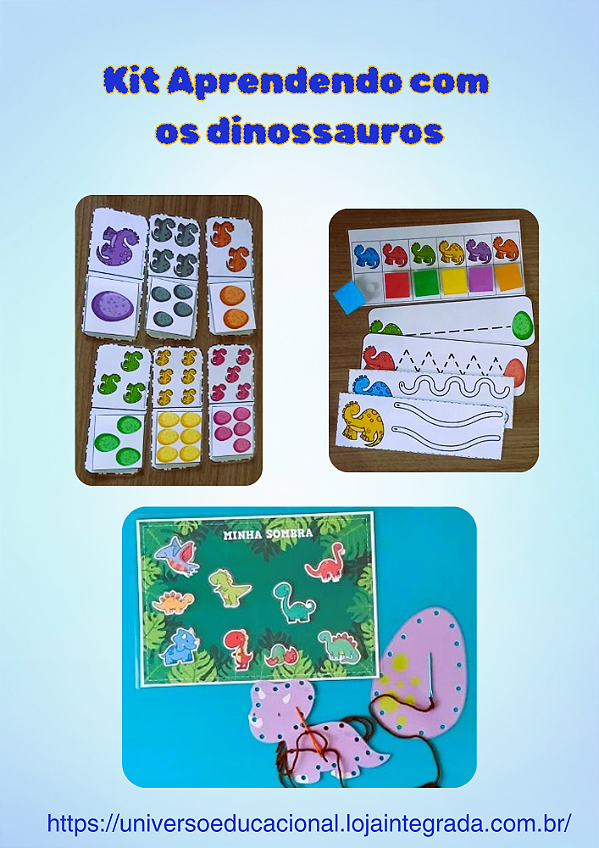 Kit Aprendendo com os dinossauros