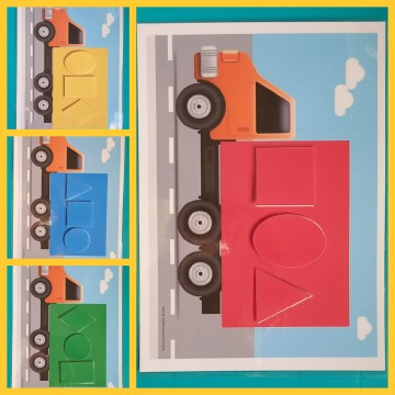 Jogo Educativo de Encaixe de Formas Geométricas para Crianças