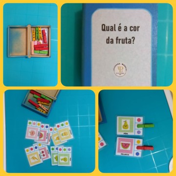 Jogo educativo "Qual é a cor da fruta?"
