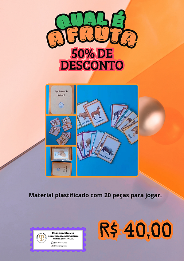 Jogo da Memória - Animais Selvagens 🦁