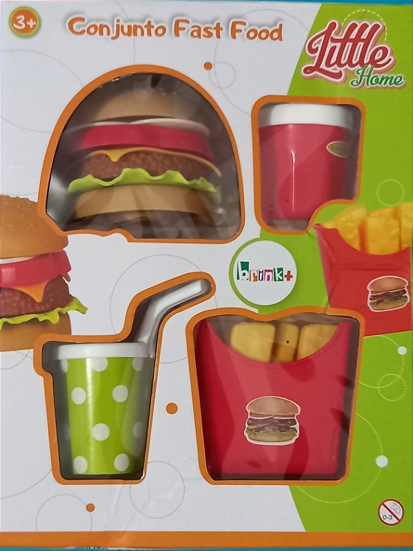 Kit de Brinquedo Fast Food - Little Home