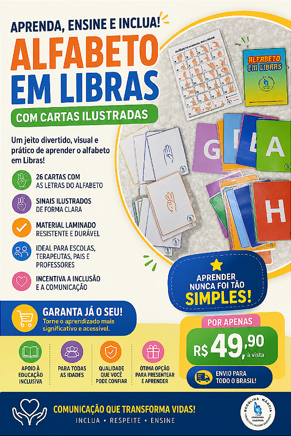 Alfabeto em Libras - Aprendizado Inclusivo e Divertido