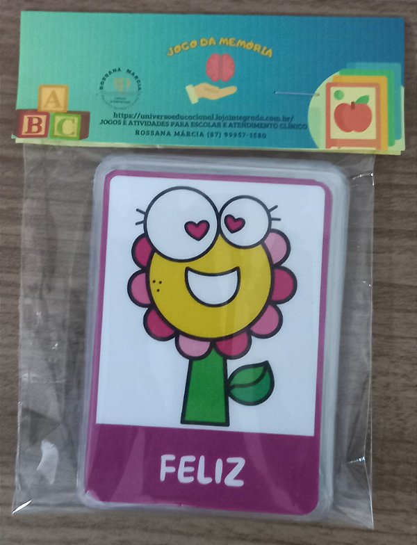 Jogo da Memória das Emoções - Aprendizado Divertido