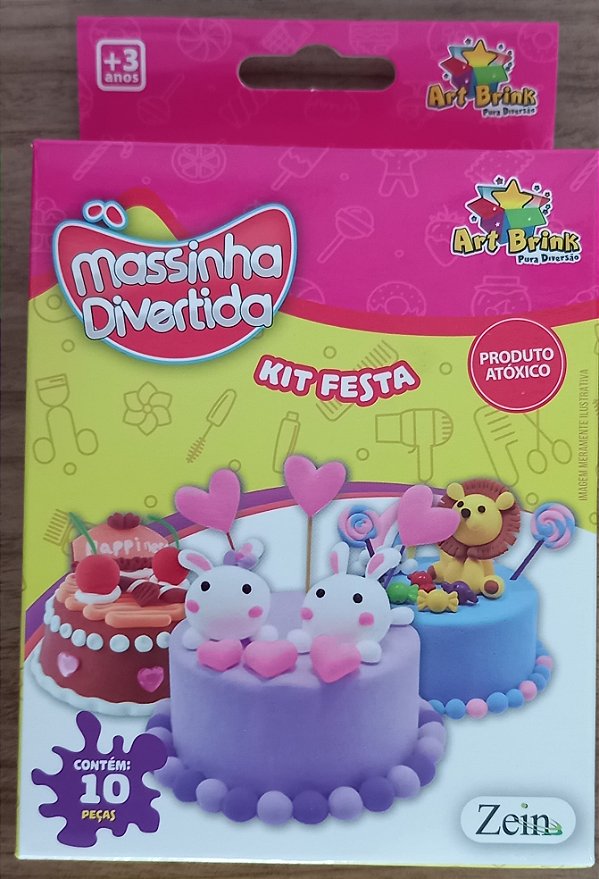 Massinha de Modelar Divertida - Kit Festa