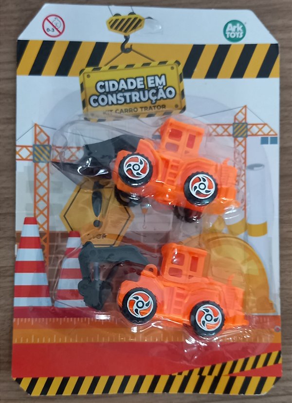 Carros cidade em construção