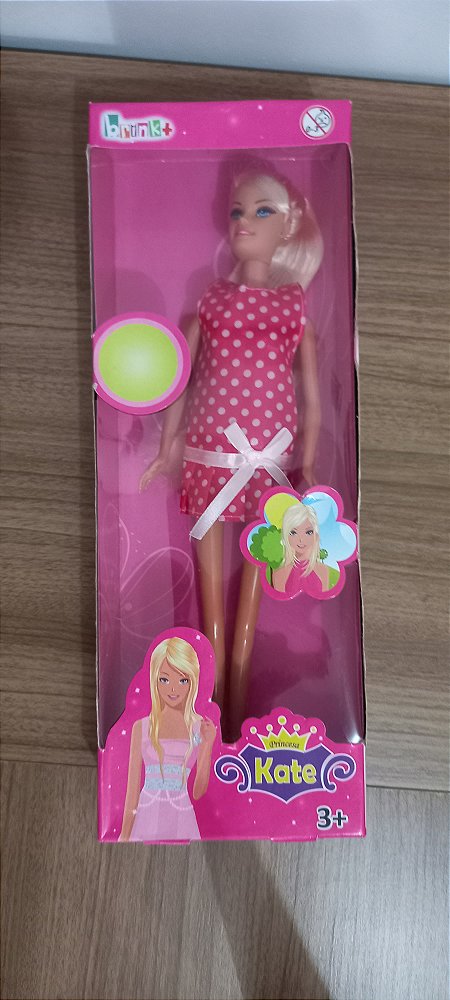 Boneca Kate Princesa - Rosa Poá