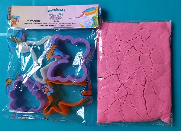🎉 Kit Areia Cinética + Forminhas Divertidas! 🎉